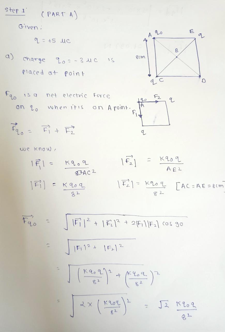 Physics homework question answer, step 1, image 1