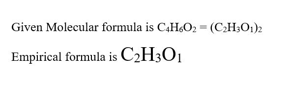 Answered Empirical formulas for C2H6 N2O4 bartleby