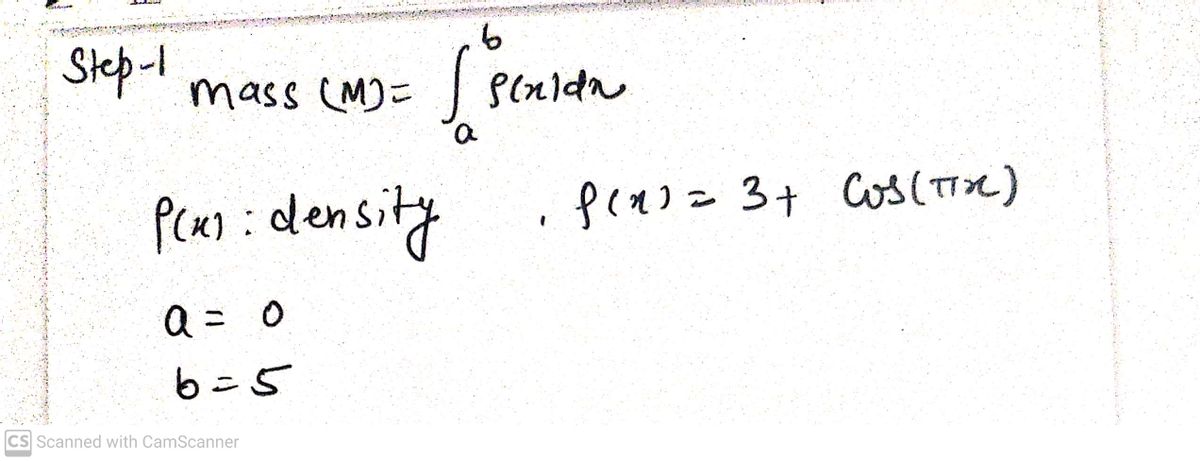 Calculus homework question answer, step 1, image 1