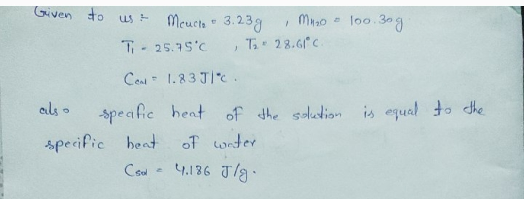 Chemistry homework question answer, step 1, image 1