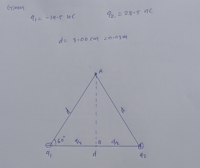 Physics homework question answer, step 1, image 1