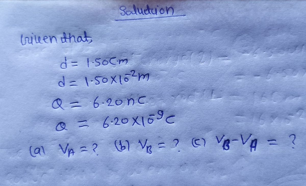 Physics homework question answer, step 1, image 1