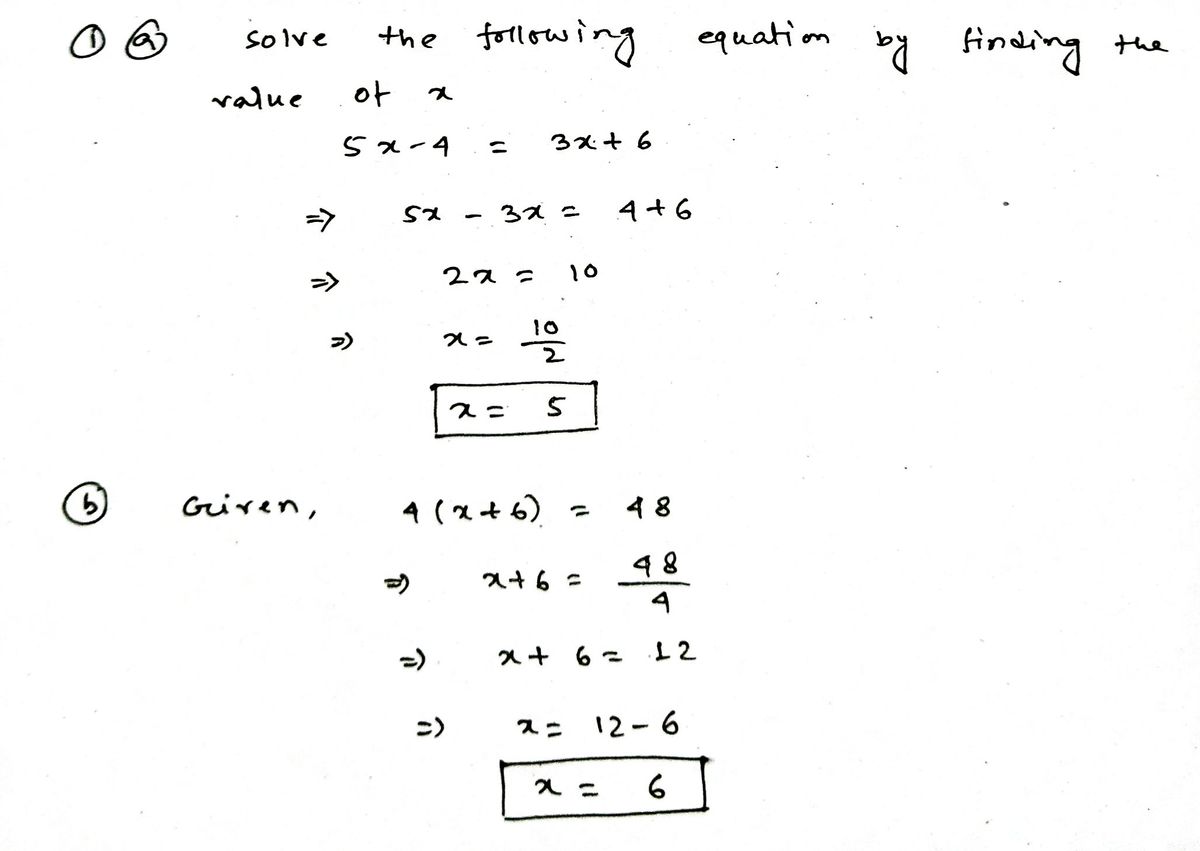 Algebra homework question answer, step 1, image 1