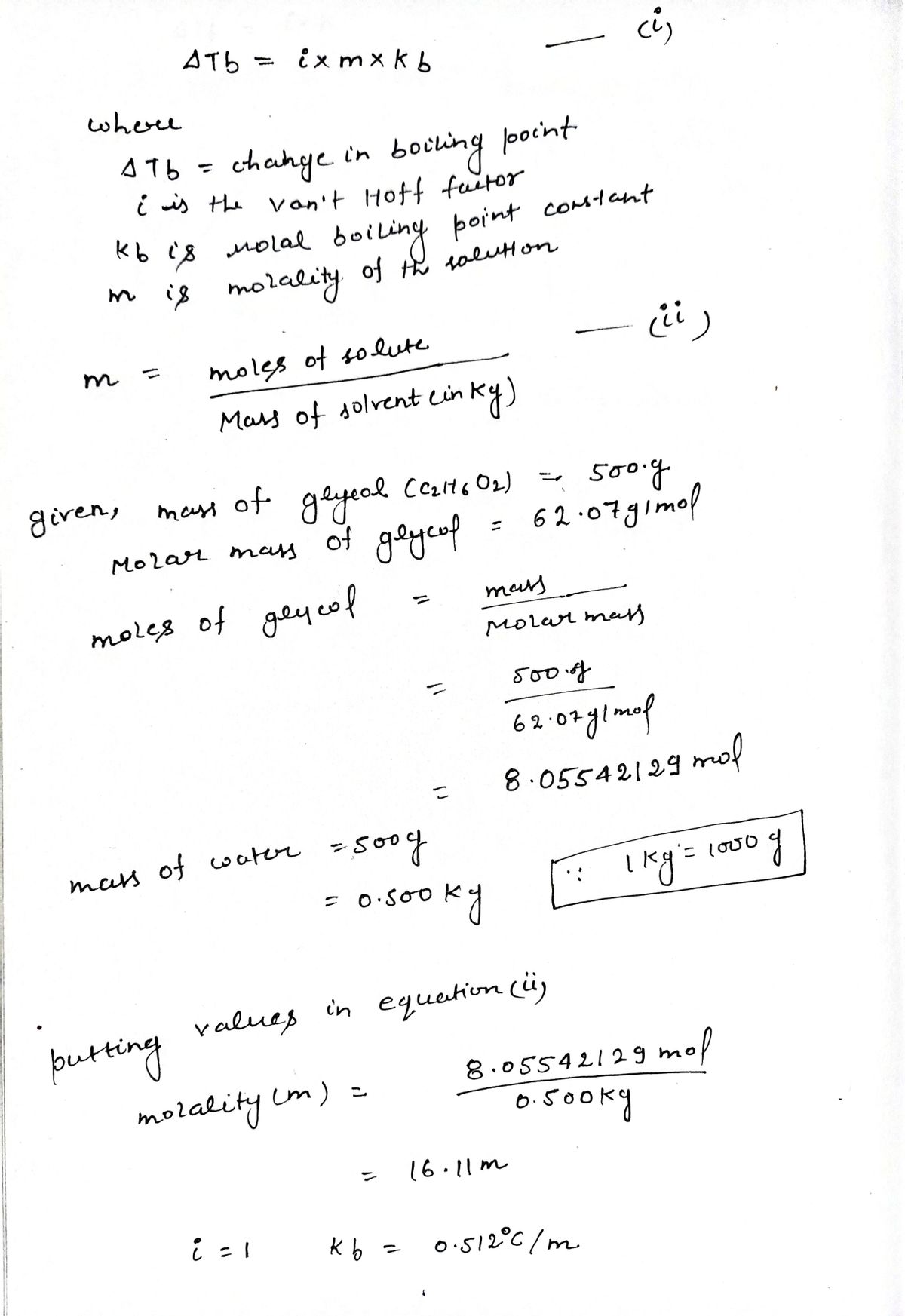 Answered Calculate the boiling point of a bartleby