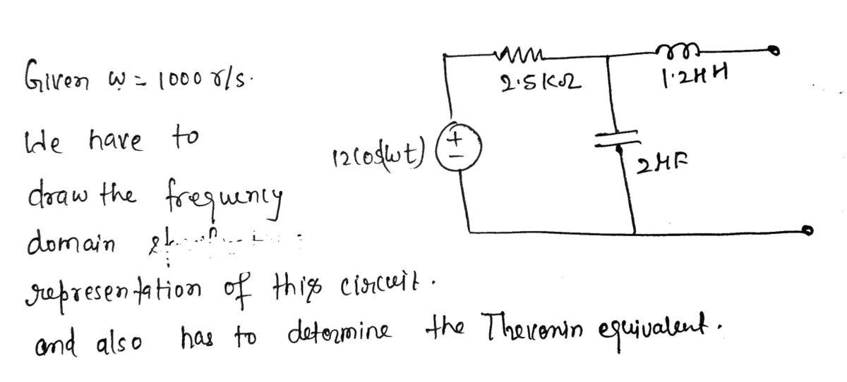 Electrical Engineering homework question answer, step 1, image 1