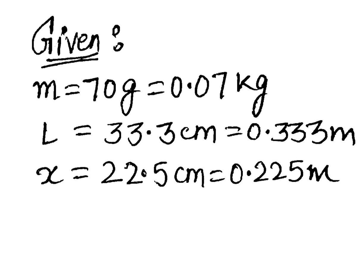 Physics homework question answer, step 1, image 1