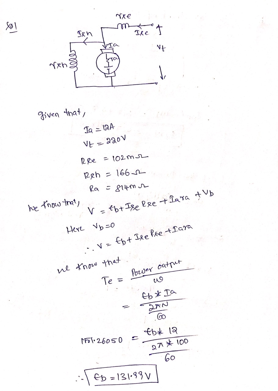 Electrical Engineering homework question answer, step 1, image 1