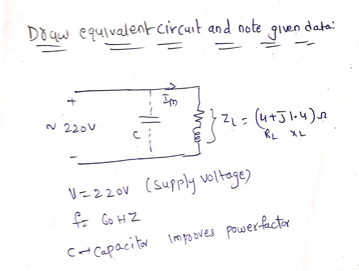 Electrical Engineering homework question answer, step 1, image 1