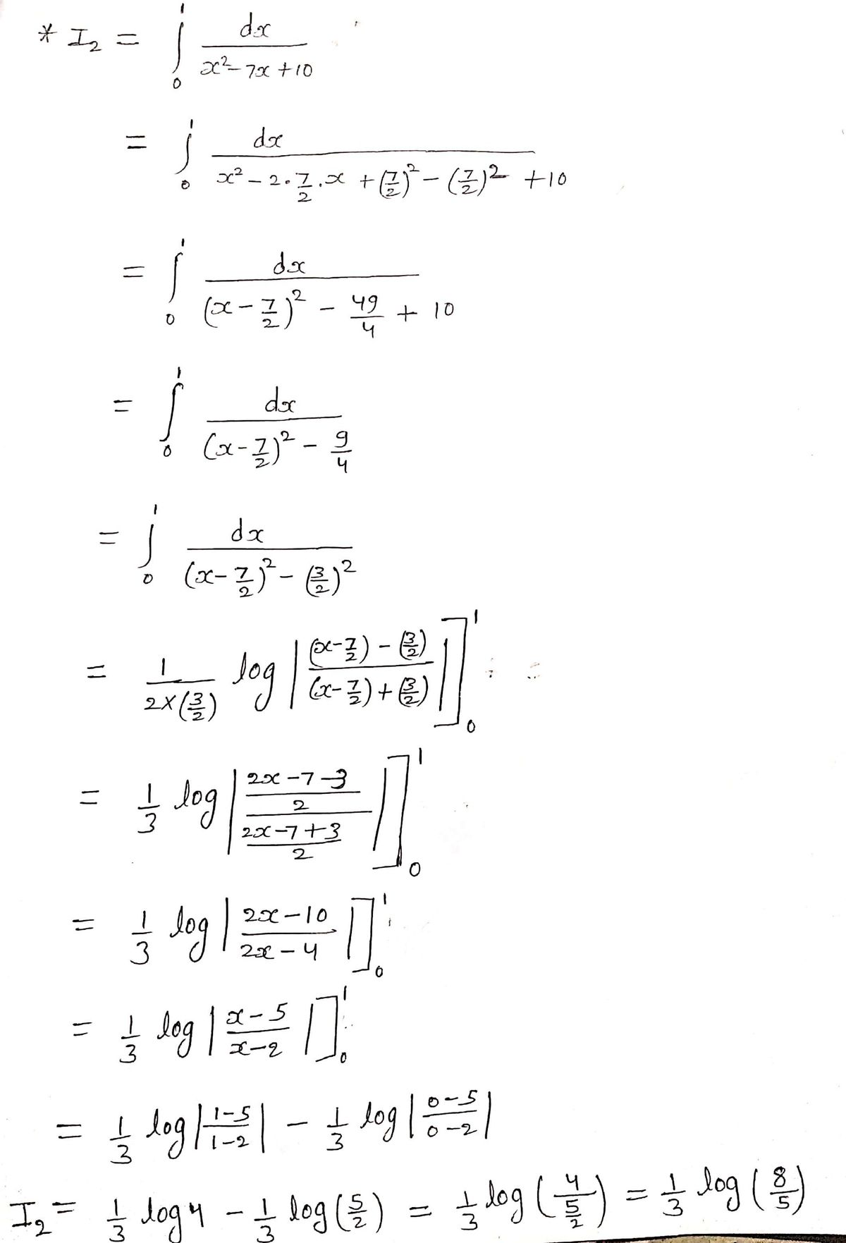 Calculus homework question answer, step 2, image 1