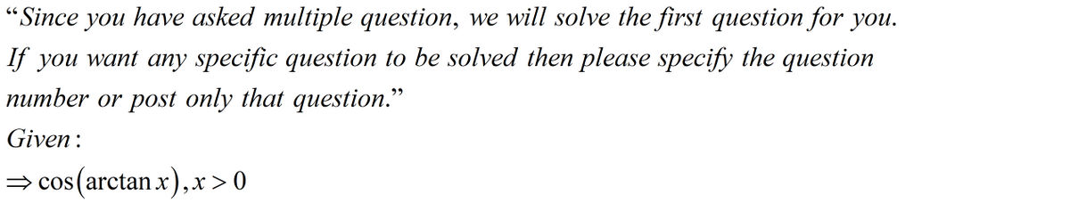 Calculus homework question answer, step 1, image 1