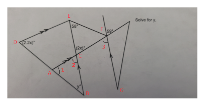 E
Solve for y
58
F
59
D2.2x)*
(2x)
2
A
LL
LLI
