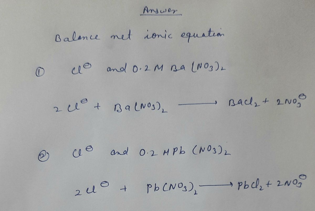 Chemistry homework question answer, step 1, image 1