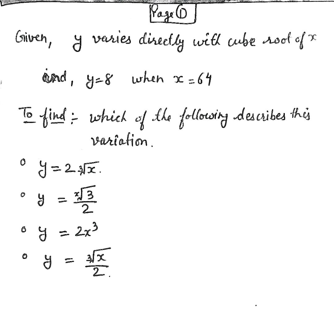 Algebra homework question answer, step 1, image 1