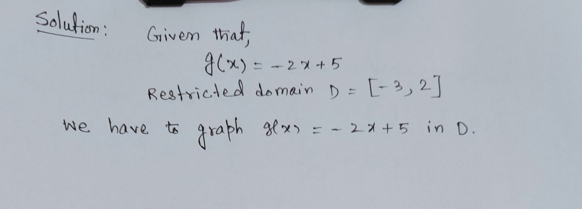 Algebra homework question answer, step 1, image 1