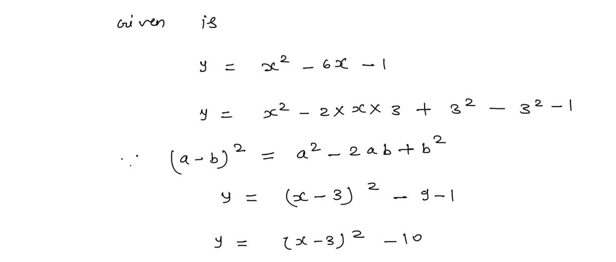 Algebra homework question answer, step 1, image 1