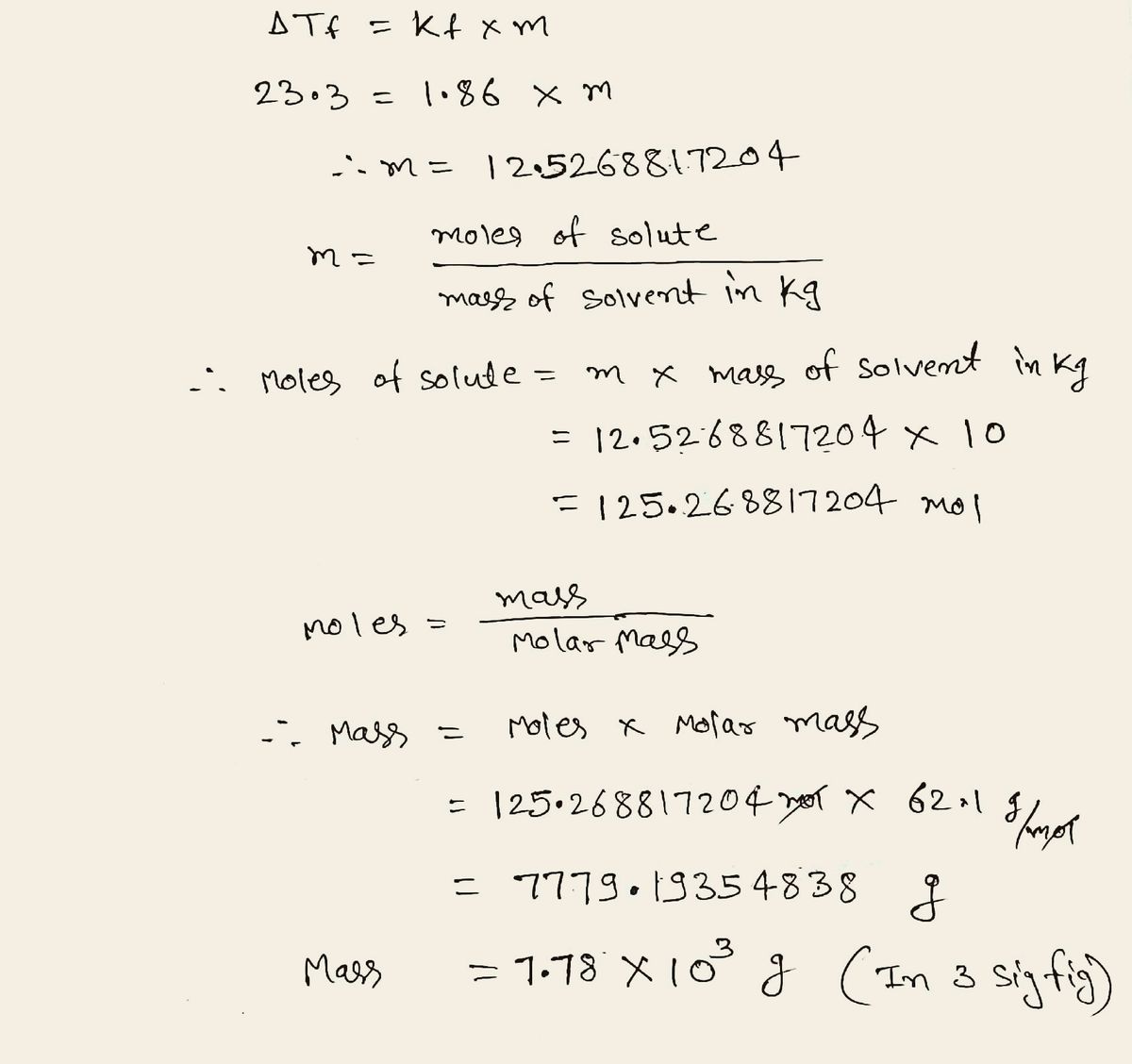 Answered What mass of ethylene glycol C2H6O2 bartleby