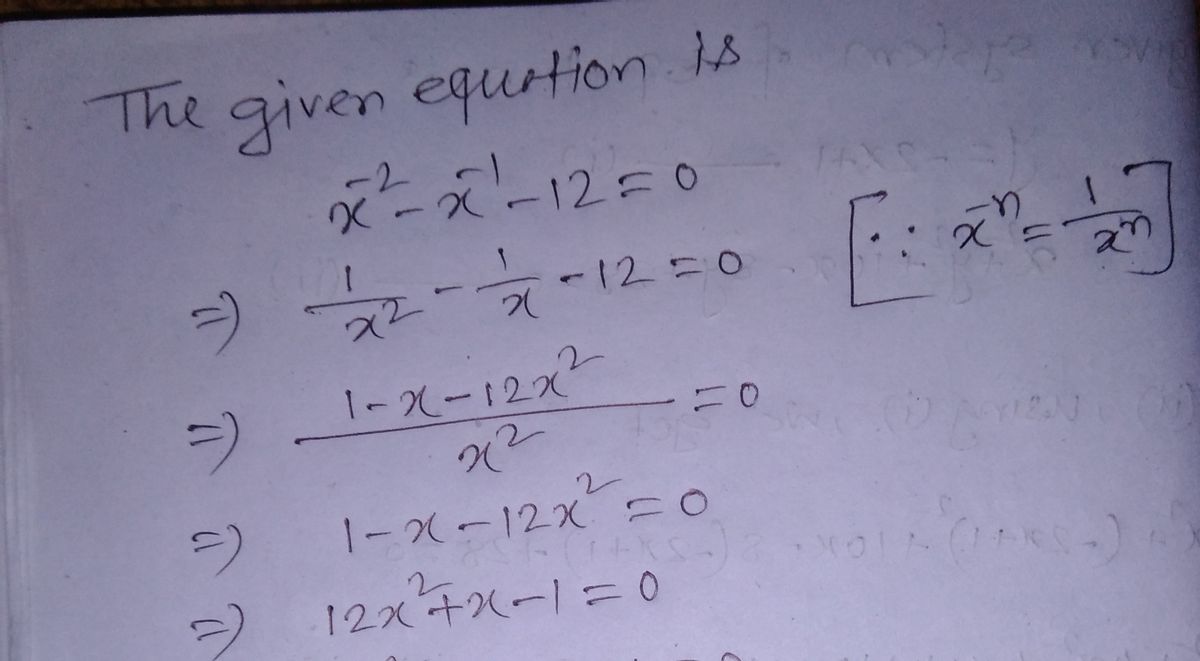 Algebra homework question answer, step 1, image 1