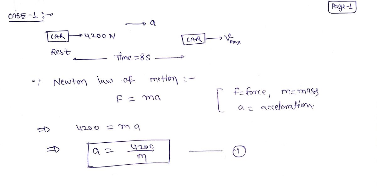 Physics homework question answer, step 1, image 1