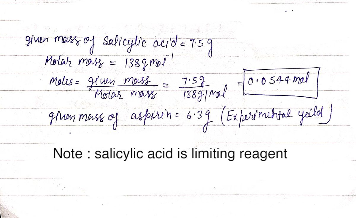 Chemistry homework question answer, step 1, image 1