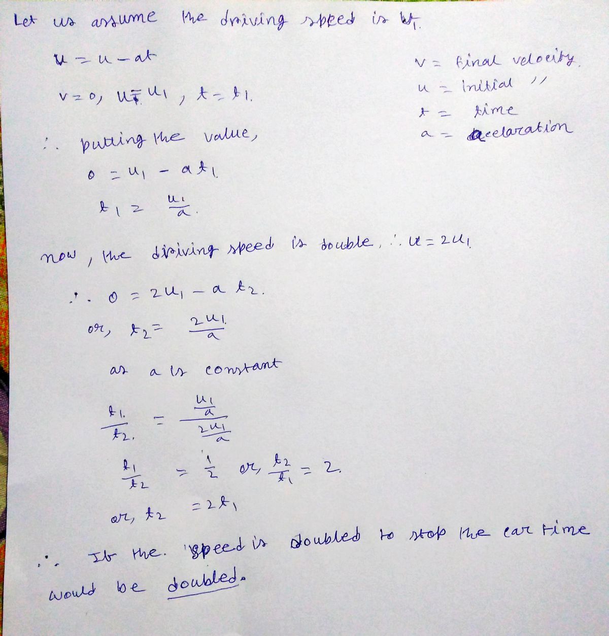 Physics homework question answer, step 1, image 1