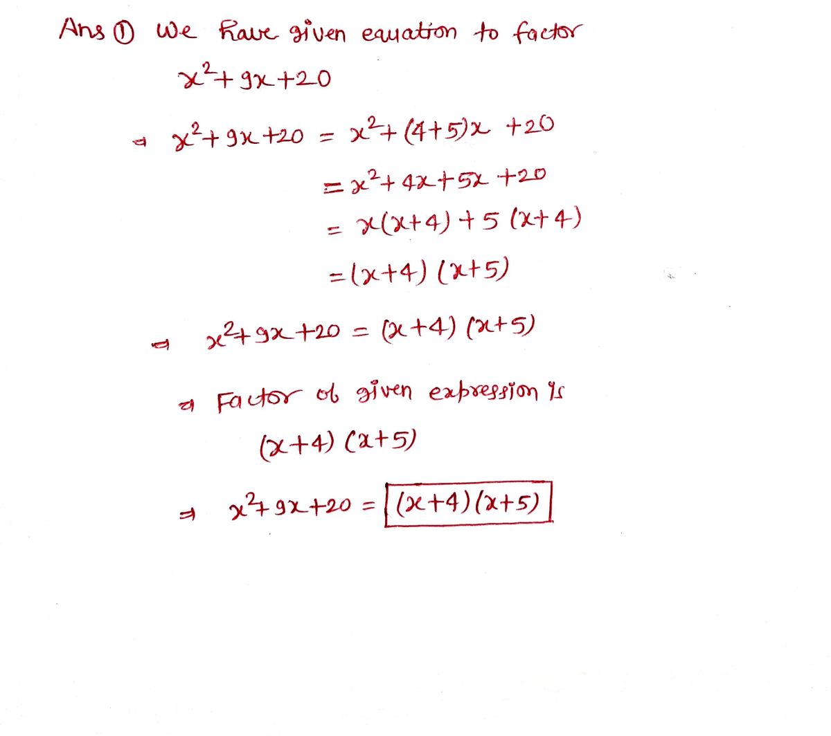 Algebra homework question answer, step 1, image 1