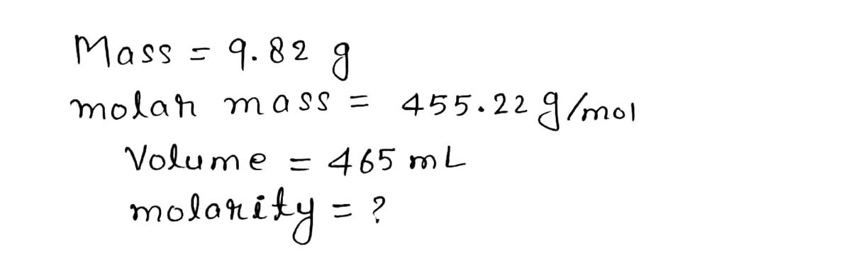 Chemistry homework question answer, step 1, image 1