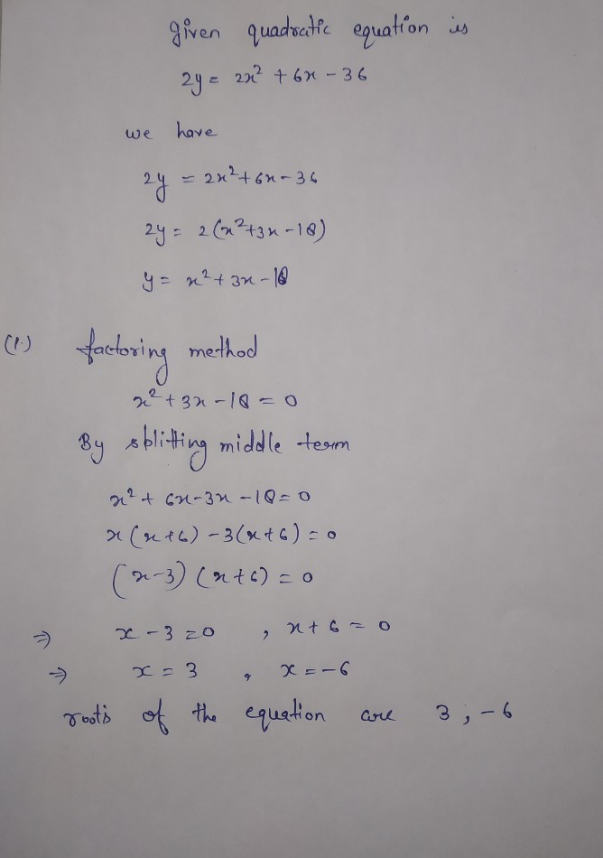 Algebra homework question answer, step 1, image 1