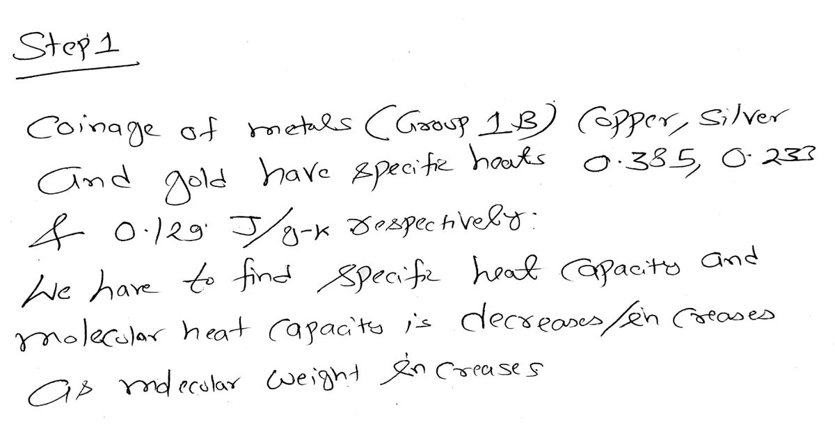 Chemistry homework question answer, step 1, image 1