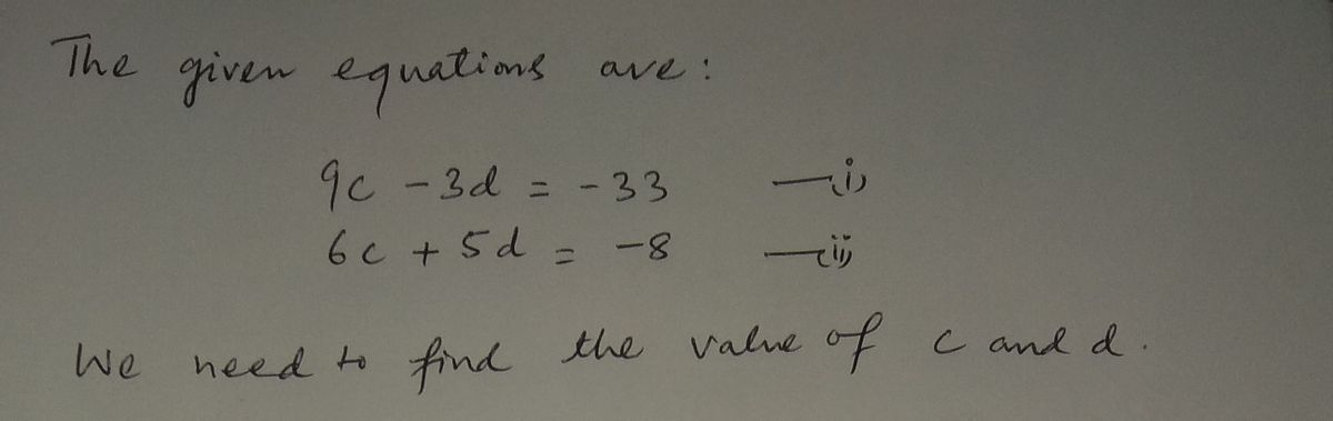 Algebra homework question answer, step 1, image 1