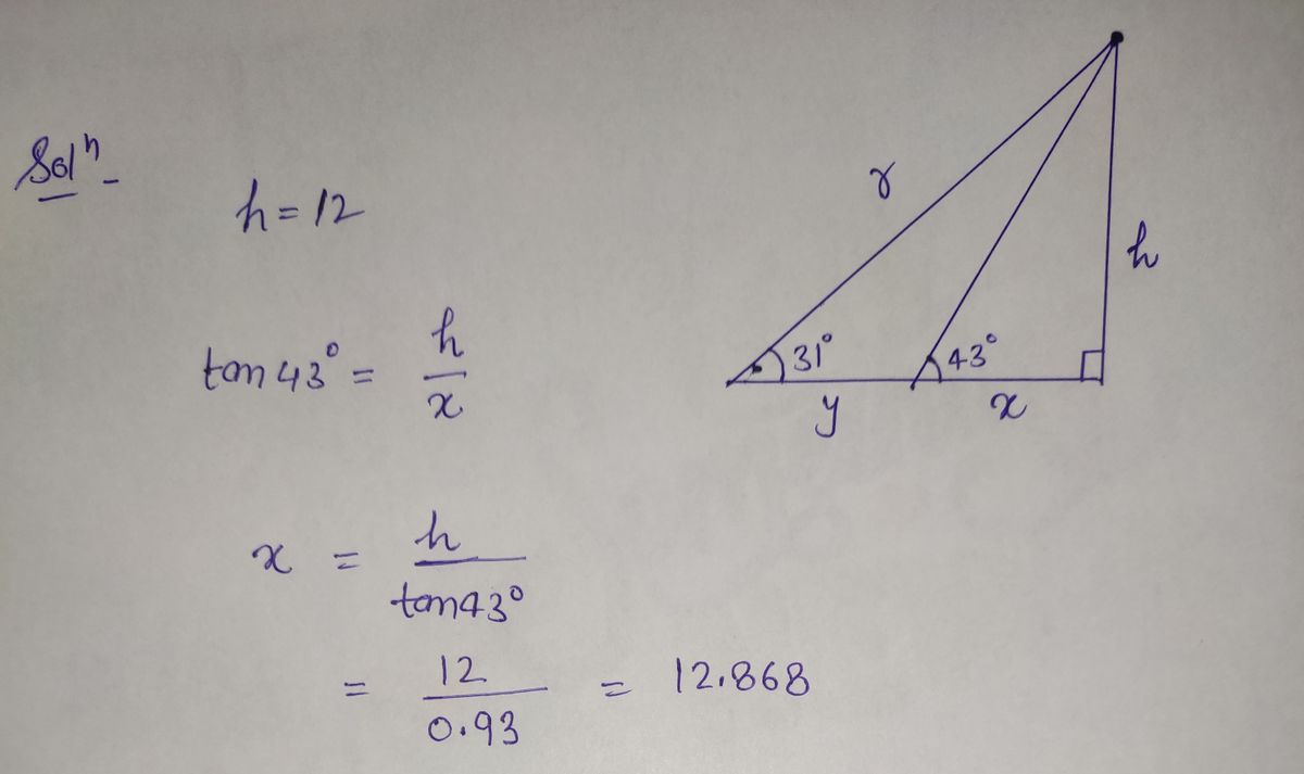 Trigonometry homework question answer, step 1, image 1