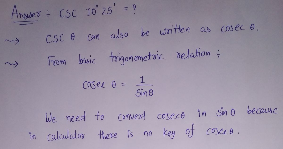 Trigonometry homework question answer, step 1, image 1