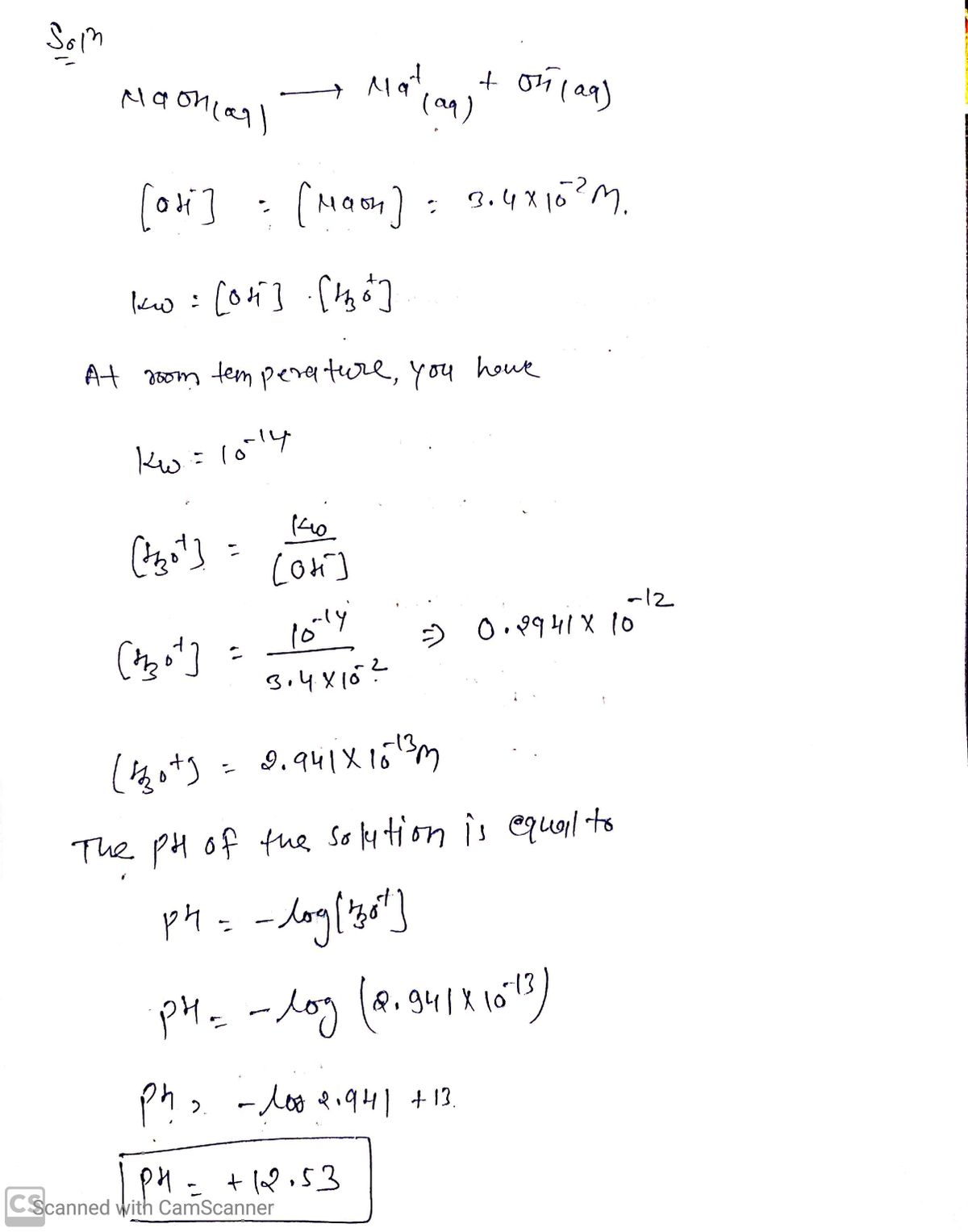 Chemistry homework question answer, step 1, image 1