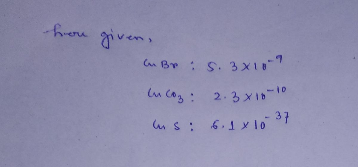 Chemistry homework question answer, step 1, image 1