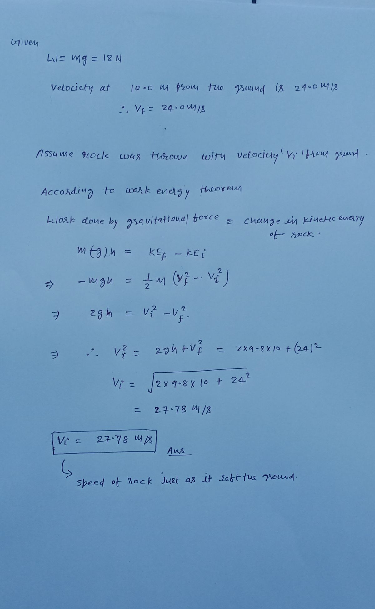 Physics homework question answer, step 1, image 1