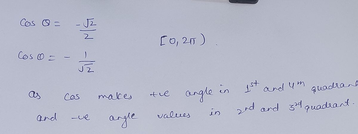 Trigonometry homework question answer, step 1, image 1