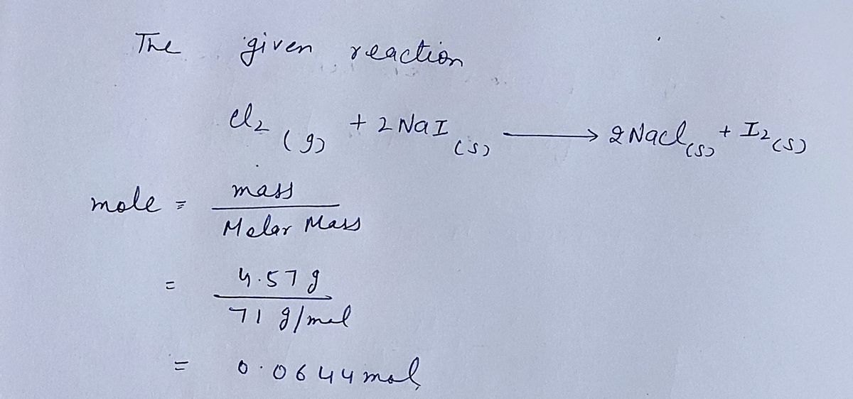 Chemistry homework question answer, step 1, image 1