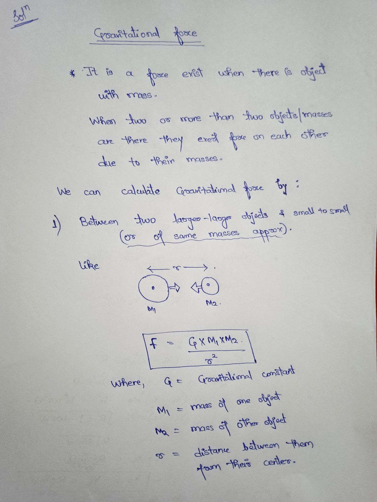 Physics homework question answer, step 1, image 1