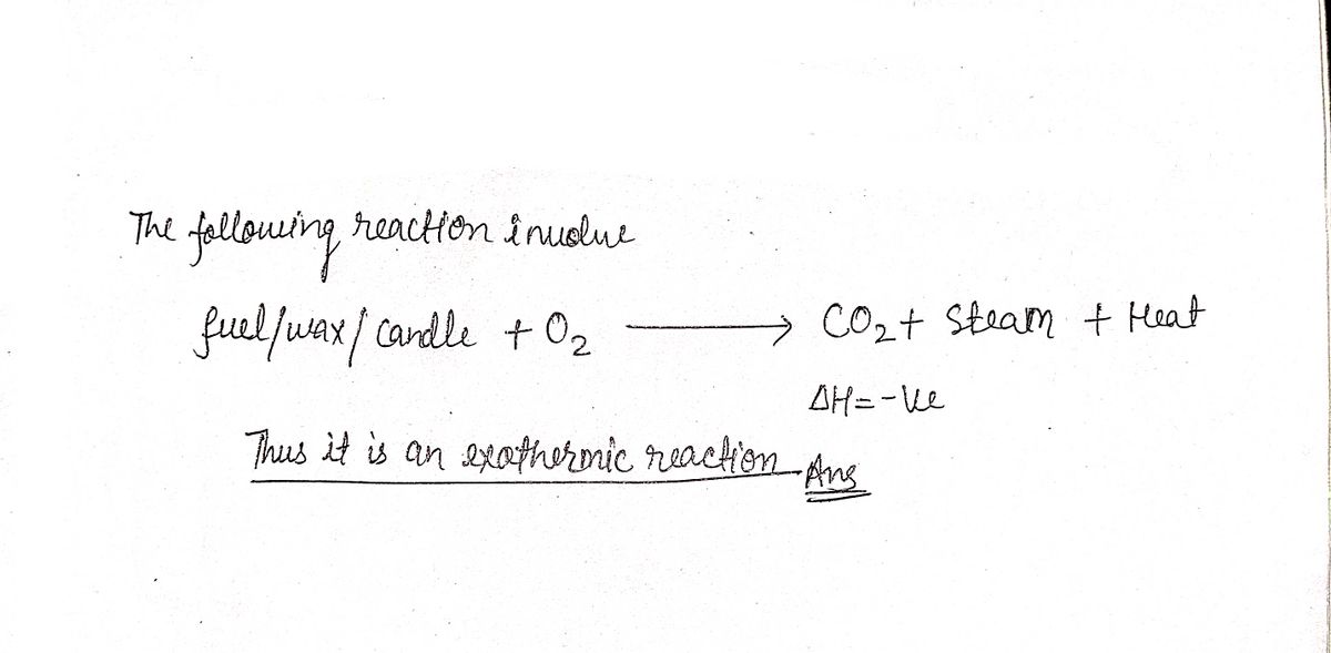 Answered: Consider A Burning Candle. Reactants… | Bartleby