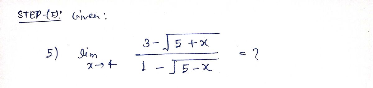 Calculus homework question answer, step 1, image 1