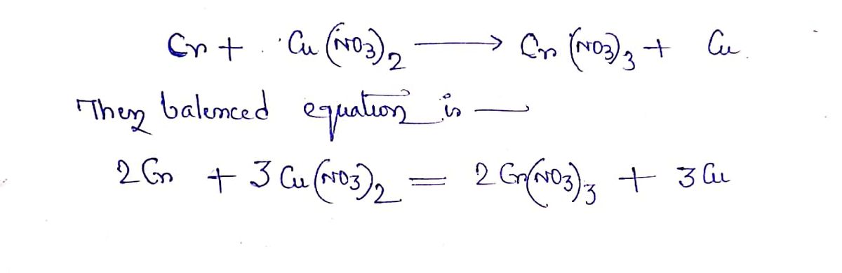 Chemistry homework question answer, step 1, image 1