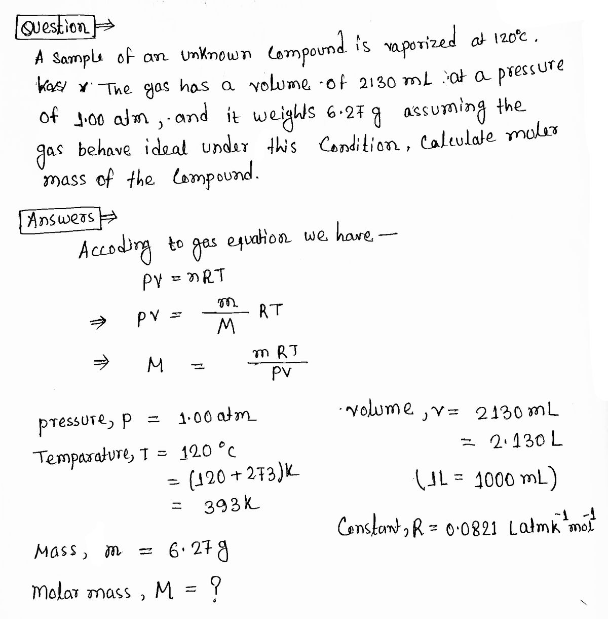 Chemistry homework question answer, step 1, image 1