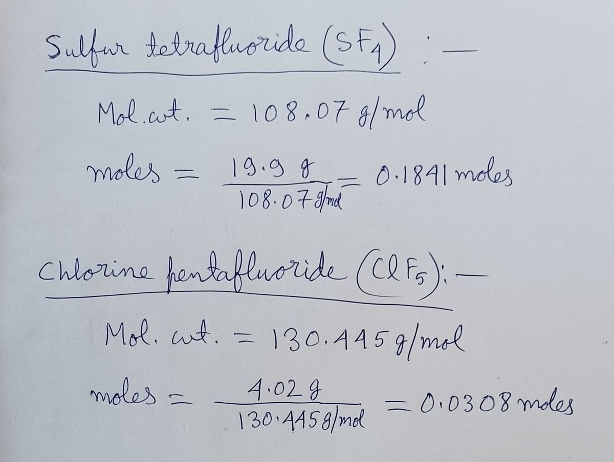 Chemistry homework question answer, step 1, image 1