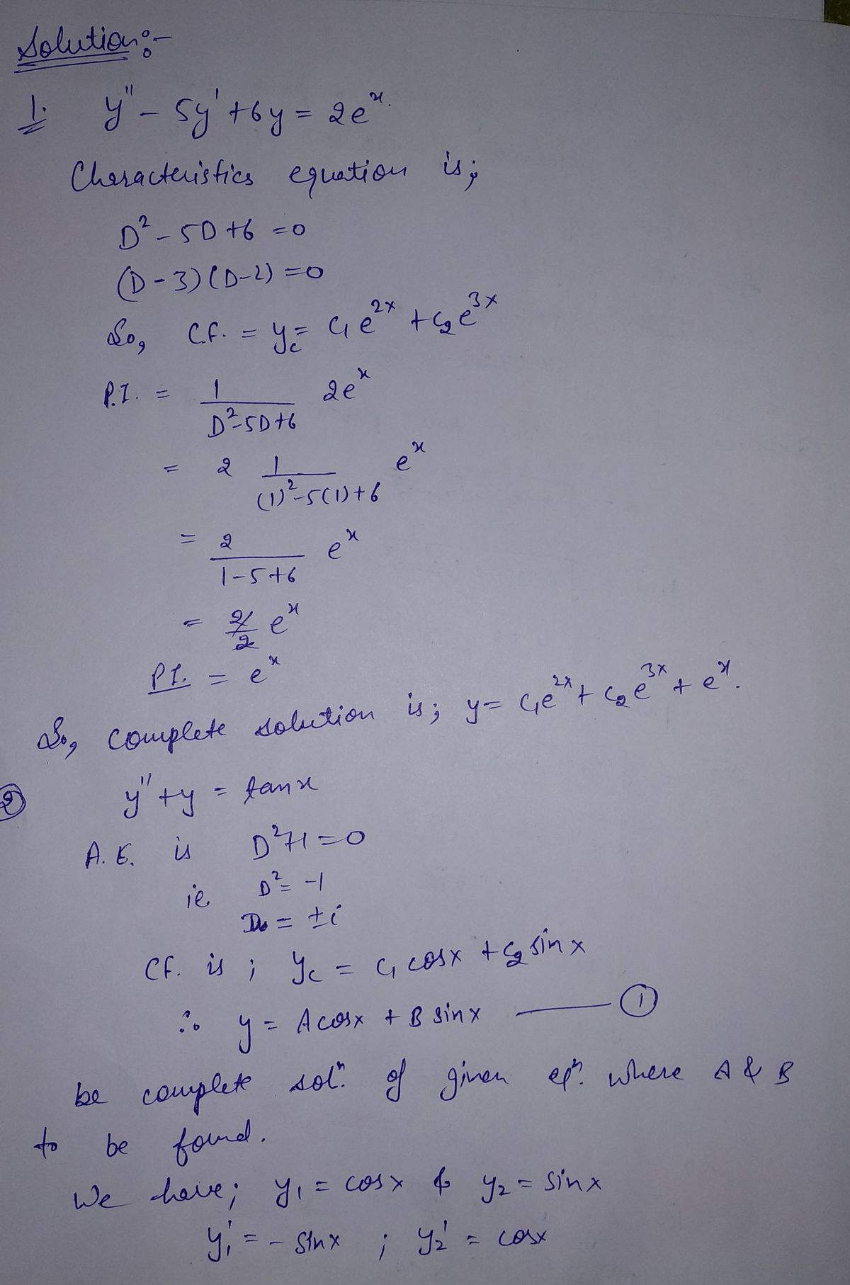 Calculus homework question answer, step 1, image 1