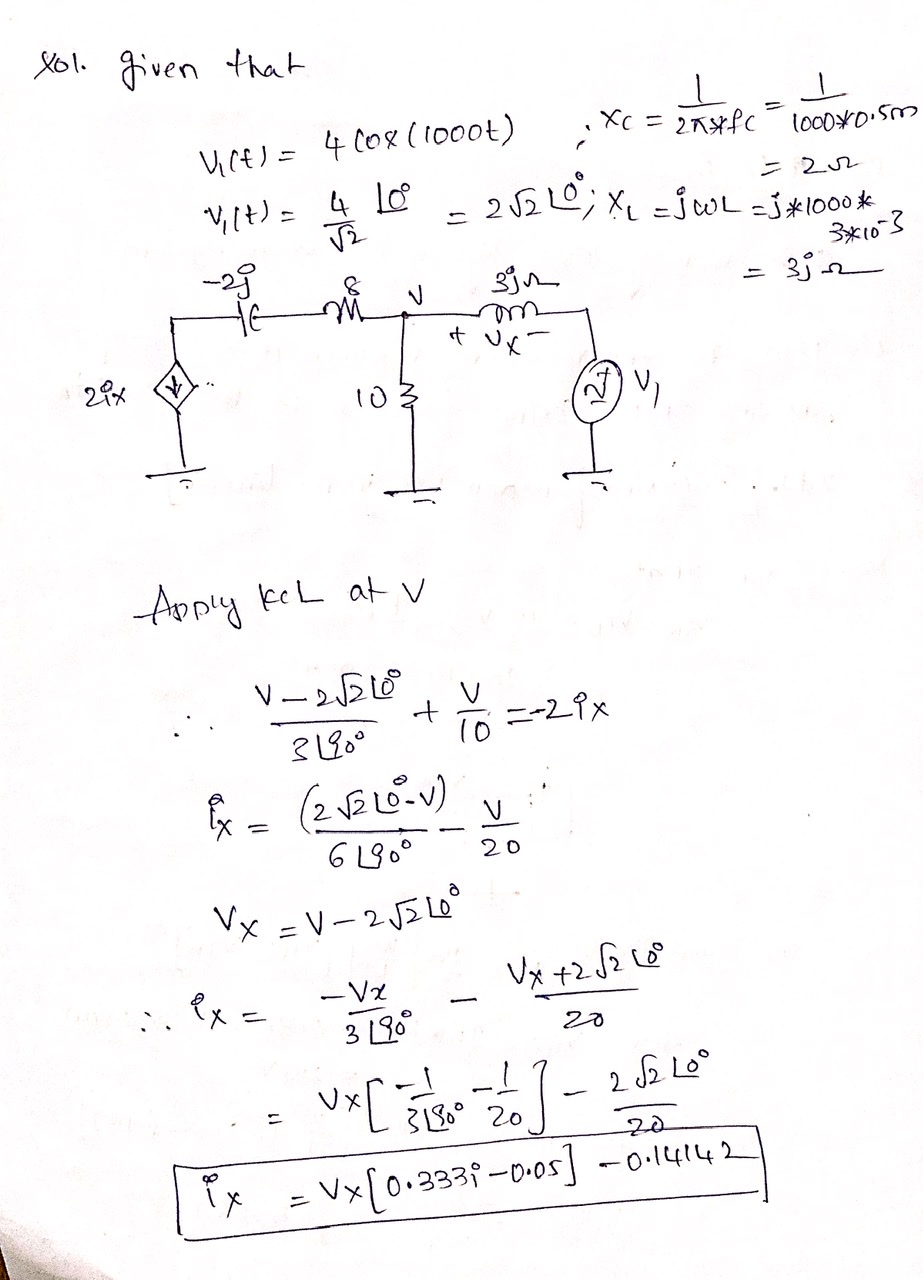 Electrical Engineering homework question answer, step 1, image 1