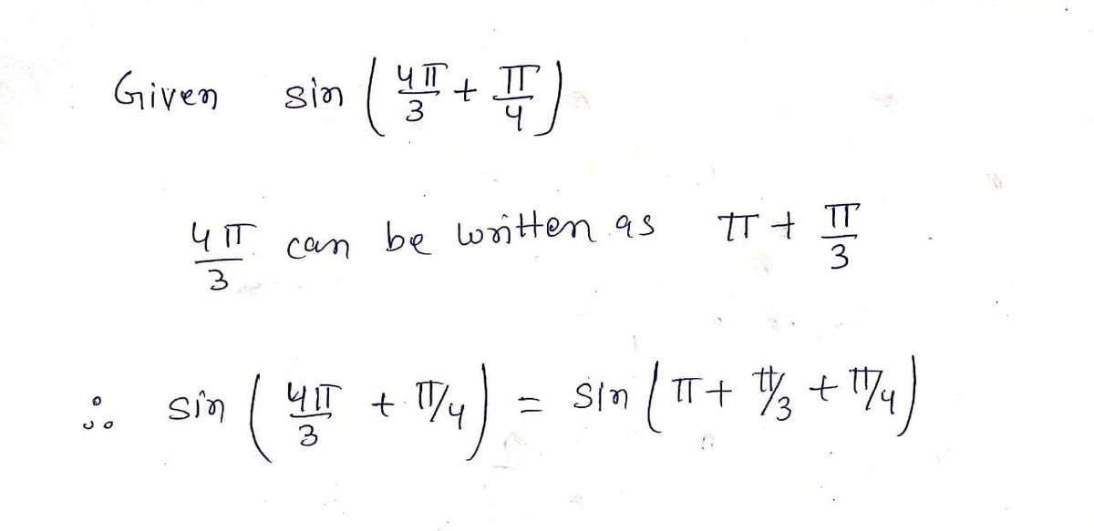 Trigonometry homework question answer, step 1, image 1