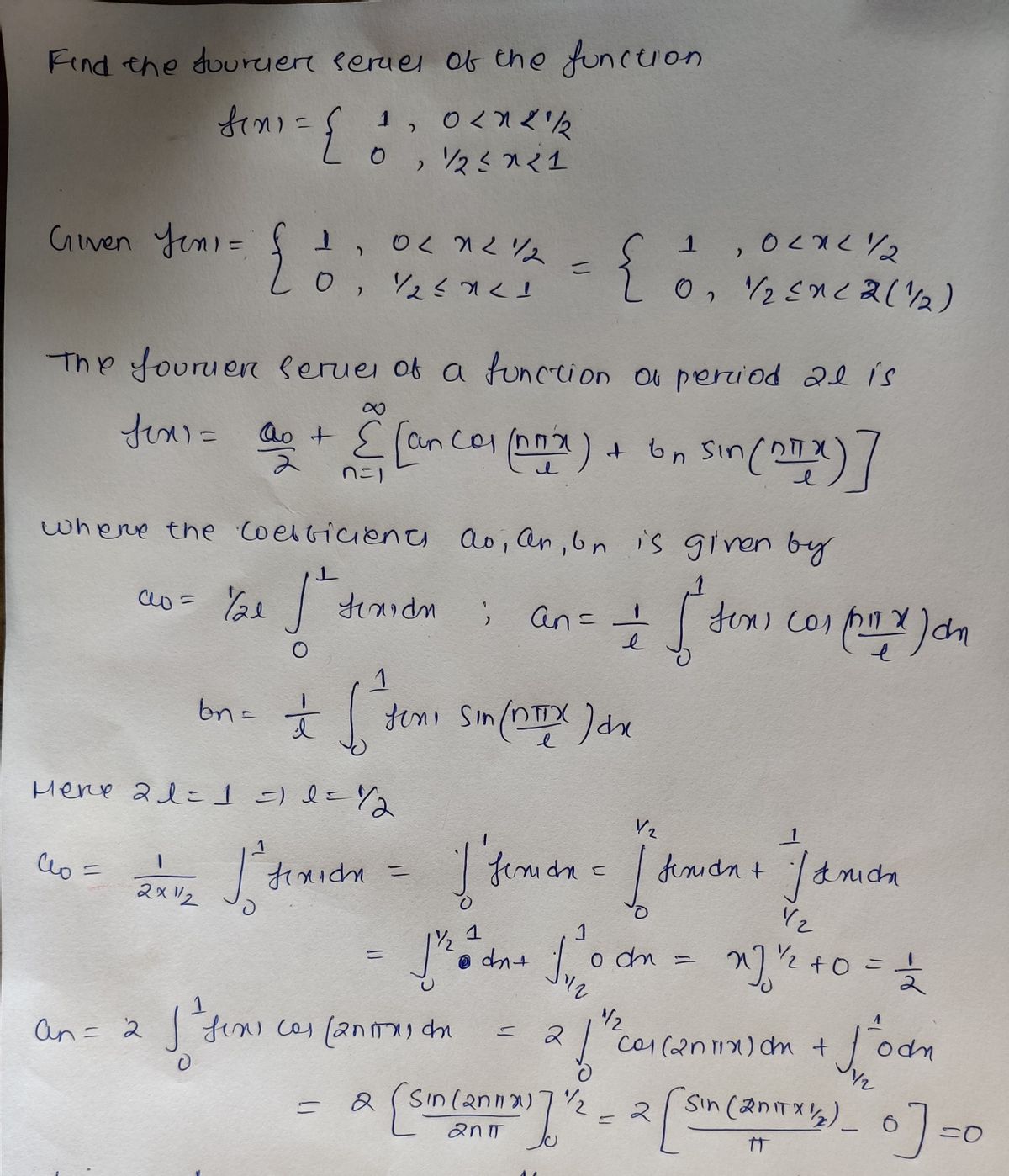 Advanced Math homework question answer, step 1, image 1