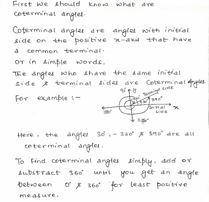 Trigonometry homework question answer, step 1, image 1