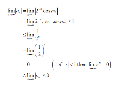 Solved Determine the limit of the sequence. an=e4n/(5n+9)