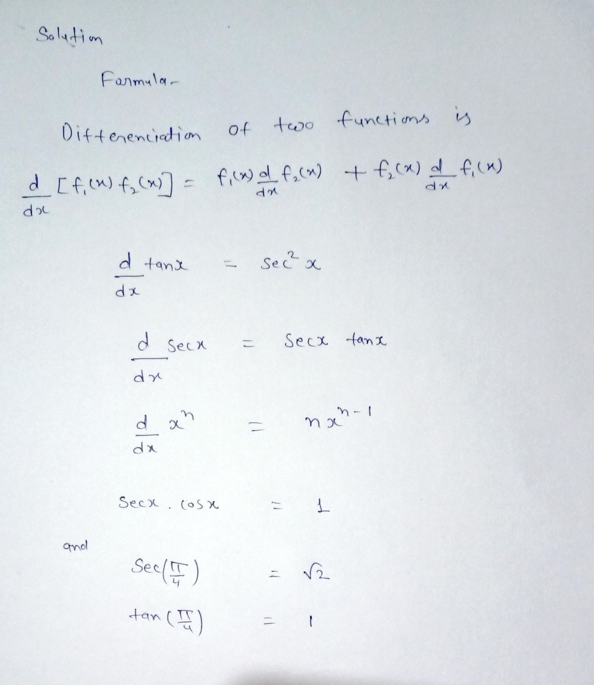 Calculus homework question answer, step 1, image 1