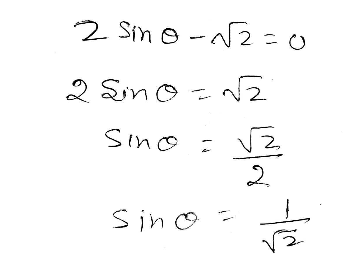 Trigonometry homework question answer, step 1, image 1